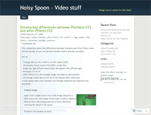 Tablet Screenshot of noisyspoon.wordpress.com