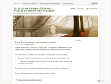 Tablet Screenshot of cedricguinais.wordpress.com