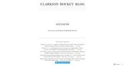 Desktop Screenshot of clarksonhockeyblog.wordpress.com