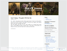 Tablet Screenshot of imoutofammo.wordpress.com