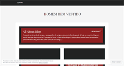 Desktop Screenshot of homembemvestido.wordpress.com
