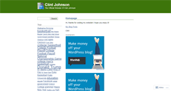 Desktop Screenshot of clintjohnson.wordpress.com