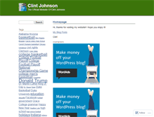 Tablet Screenshot of clintjohnson.wordpress.com
