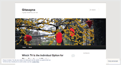 Desktop Screenshot of gitasapna.wordpress.com