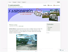 Tablet Screenshot of campomision.wordpress.com