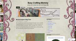 Desktop Screenshot of busycraftingmommy.wordpress.com