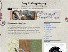 Tablet Screenshot of busycraftingmommy.wordpress.com