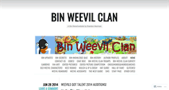 Desktop Screenshot of binweevilclan.wordpress.com