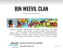 Tablet Screenshot of binweevilclan.wordpress.com