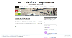Desktop Screenshot of educacionfisicasantaana.wordpress.com
