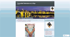 Desktop Screenshot of comunidadvalencianaenlarioja.wordpress.com