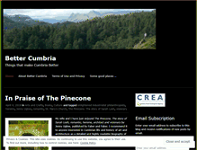 Tablet Screenshot of bettercumbria.wordpress.com