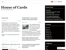 Tablet Screenshot of houseofcards101.wordpress.com