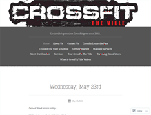 Tablet Screenshot of crossfittheville.wordpress.com