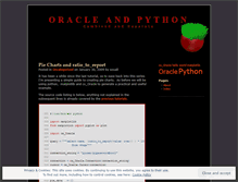 Tablet Screenshot of oracleandpython.wordpress.com