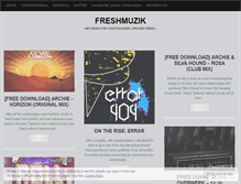 Tablet Screenshot of freshmuziktt.wordpress.com