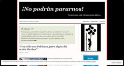 Desktop Screenshot of nopodranpararnos.wordpress.com
