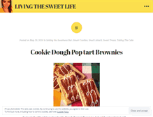 Tablet Screenshot of livingthesweetlifeblog.wordpress.com