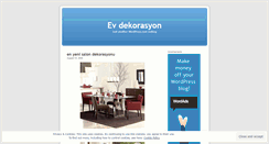 Desktop Screenshot of evdekorasyonlari.wordpress.com