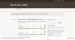 Desktop Screenshot of msincic.wordpress.com