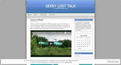 Desktop Screenshot of geekylosttalk.wordpress.com