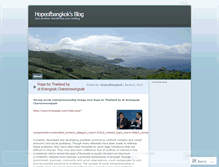 Tablet Screenshot of hopeofbangkok.wordpress.com