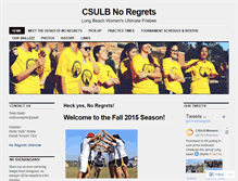 Tablet Screenshot of csulbnoregrets.wordpress.com