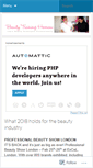 Mobile Screenshot of beautytrainingharrow.wordpress.com