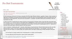 Desktop Screenshot of prodarttournaments.wordpress.com