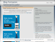 Tablet Screenshot of formaciongerencial.wordpress.com