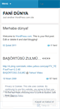 Mobile Screenshot of faniidunya.wordpress.com