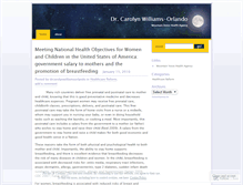Tablet Screenshot of drcarolynwilliamsorlando.wordpress.com