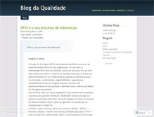 Tablet Screenshot of blogdaqualidade.wordpress.com