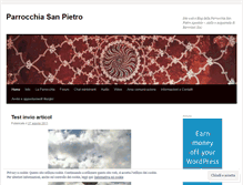 Tablet Screenshot of parrocchiasanpietro.wordpress.com