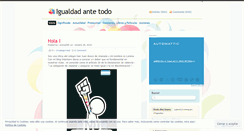 Desktop Screenshot of igualdadantetodo.wordpress.com