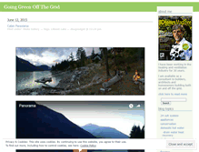 Tablet Screenshot of goinggreenoffthegrid.wordpress.com