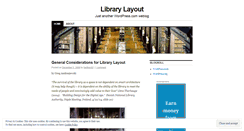 Desktop Screenshot of librarylayout6010.wordpress.com