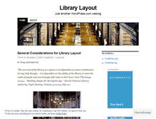 Tablet Screenshot of librarylayout6010.wordpress.com