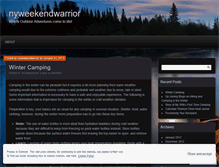 Tablet Screenshot of nyweekendwarrior.wordpress.com