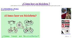 Desktop Screenshot of comoleerenbicicleta.wordpress.com