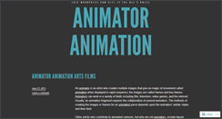 Desktop Screenshot of animatoranimation.wordpress.com