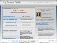 Tablet Screenshot of myresumebuilder.wordpress.com