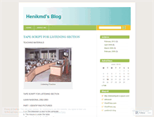 Tablet Screenshot of henikmd.wordpress.com