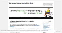 Desktop Screenshot of esclerosislateralamiotrofica.wordpress.com