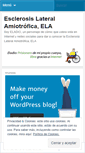 Mobile Screenshot of esclerosislateralamiotrofica.wordpress.com