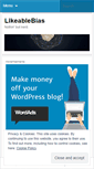 Mobile Screenshot of likeablebias.wordpress.com