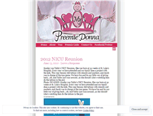 Tablet Screenshot of mypreemiedonna.wordpress.com