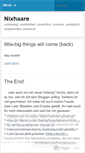Mobile Screenshot of nixhaare.wordpress.com