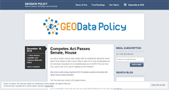 Desktop Screenshot of geodatapolicy.wordpress.com