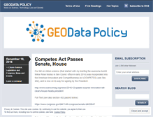 Tablet Screenshot of geodatapolicy.wordpress.com